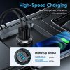 JOYROOM C-A36 45W Mini Dual-port Ring-pull Fast Car Charger (Black) - Image 3
