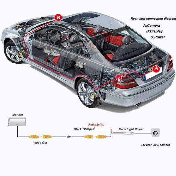 Car HD 7070K Waterproof Night Vision Camera Rear View System Reversing Camera for Hyundai H1 - Image 7
