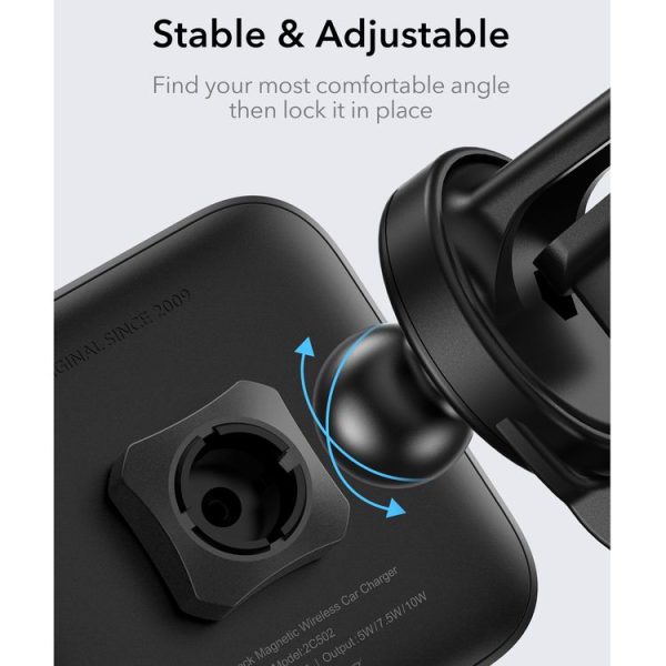 ESR 2C502 HaloLock Magnetic Car Wireless Charger for iPhone 12 Series (Black) - Image 12