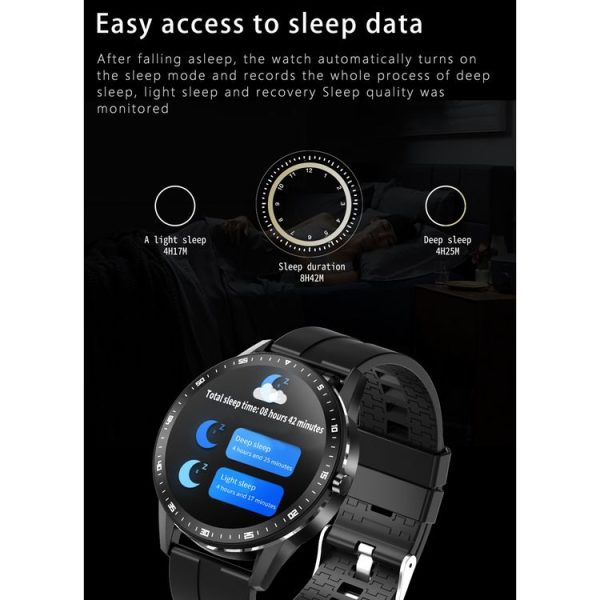 X6 1.28 inch Touch Screen IP67 Waterproof Smart Earphone Watch, Support Heart Rate Monitoring / Sleep Monitoring / Bluetooth Call (Black) - Image 12