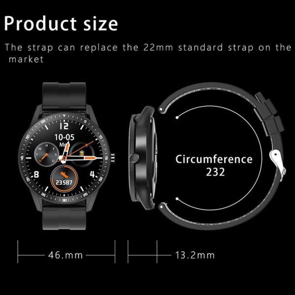 X6 1.28 inch Touch Screen IP67 Waterproof Smart Earphone Watch, Support Heart Rate Monitoring / Sleep Monitoring / Bluetooth Call (Black) - Image 4