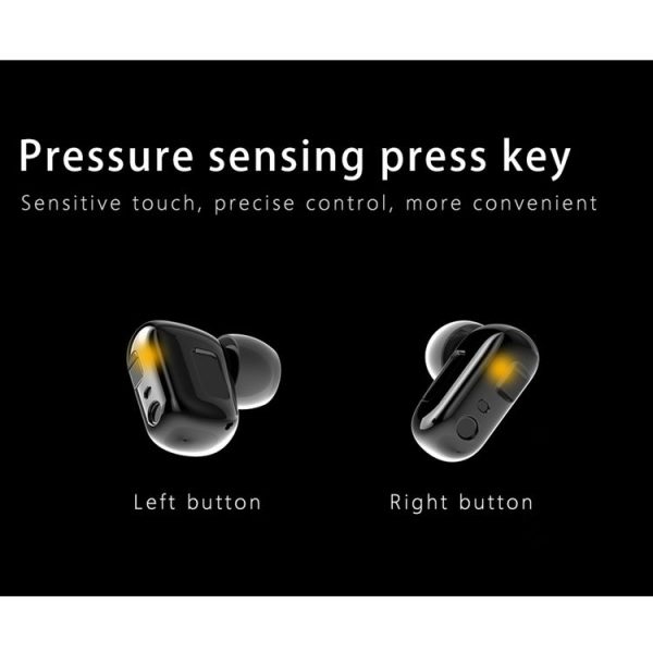 X6 1.28 inch Touch Screen IP67 Waterproof Smart Earphone Watch, Support Heart Rate Monitoring / Sleep Monitoring / Bluetooth Call (Black) - Image 6
