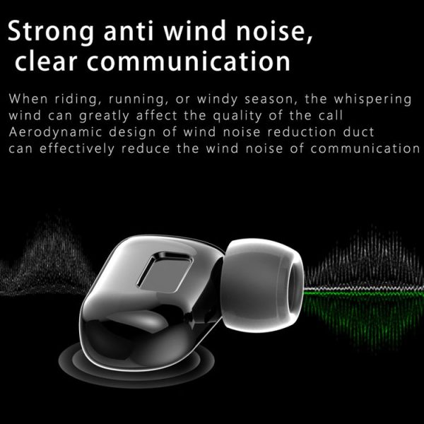 X6 1.28 inch Touch Screen IP67 Waterproof Smart Earphone Watch, Support Heart Rate Monitoring / Sleep Monitoring / Bluetooth Call (Black) - Image 9