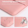 Litchi Pattern PU Leather Waterproof Ultra-thin Protection Liner Bag Briefcase Laptop Carrying Bag for 15 inch Laptops (Navy Blue) - Image 11