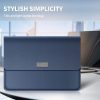 Litchi Pattern PU Leather Waterproof Ultra-thin Protection Liner Bag Briefcase Laptop Carrying Bag for 15 inch Laptops (Navy Blue) - Image 4