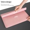 Litchi Pattern PU Leather Waterproof Ultra-thin Protection Liner Bag Briefcase Laptop Carrying Bag for 15 inch Laptops (Navy Blue) - Image 9