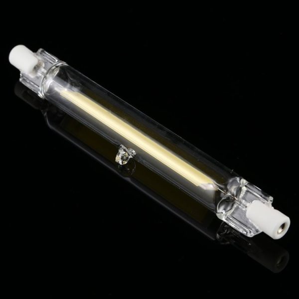 R7S 220V 15W 189mm COB LED Bulb Glass Tube Replacement Halogen Lamp Spot Light, Warm Light - Image 3