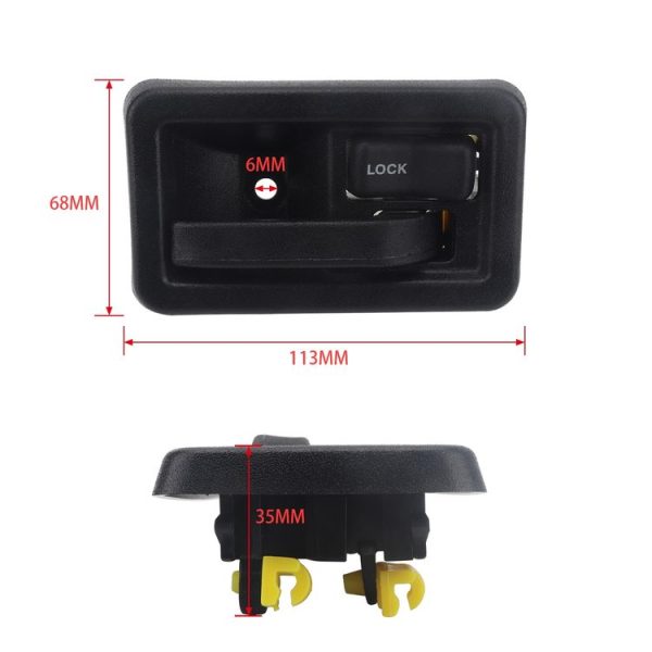 A5402-02 Car Right Inside Door Handle 55176476AB for Jeep Wrangler 1991-2004 - Image 6