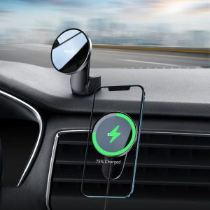 Baseus WXJN-01 Big Energy Car Mount Wireless Charger(For Dashboards and Air Outlets) (Cyan Black)