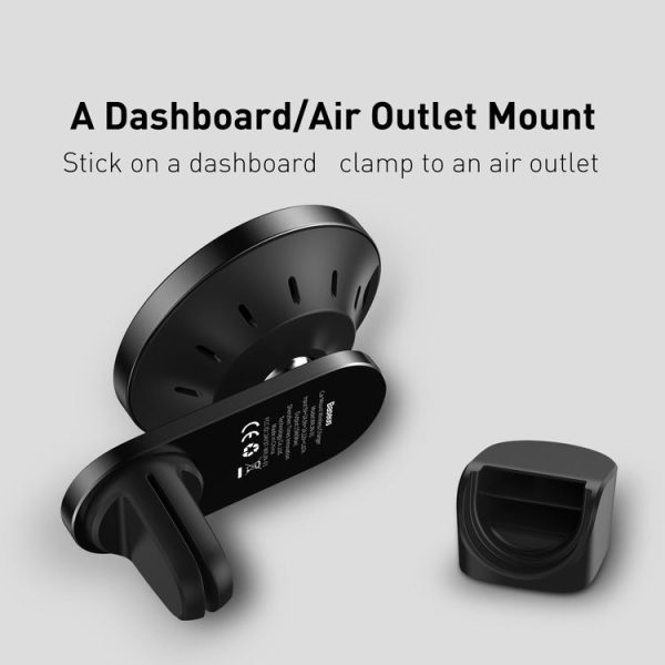 Baseus WXJN-01 Big Energy Car Mount Wireless Charger(For Dashboards and Air Outlets) (Cyan Black) - Image 5