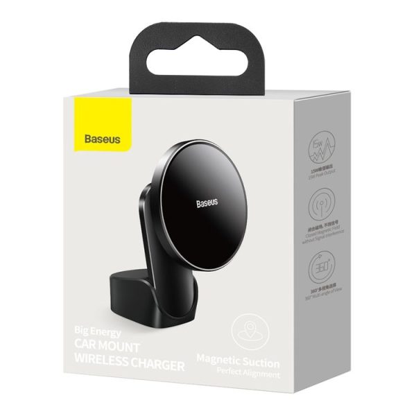 Baseus WXJN-01 Big Energy Car Mount Wireless Charger(For Dashboards and Air Outlets) (Cyan Black) - Image 7