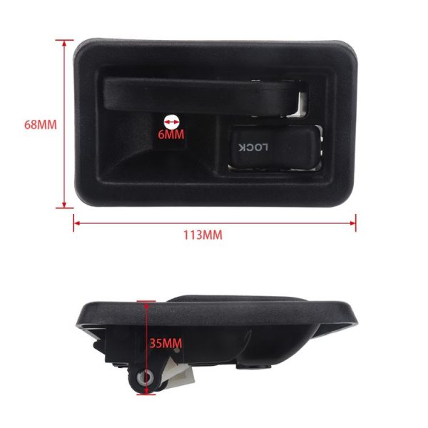 2 PCS A5848 Car Inside Door Handle 5517647 / 67AB for Jeep Wrangler 1991-2004 - Image 6
