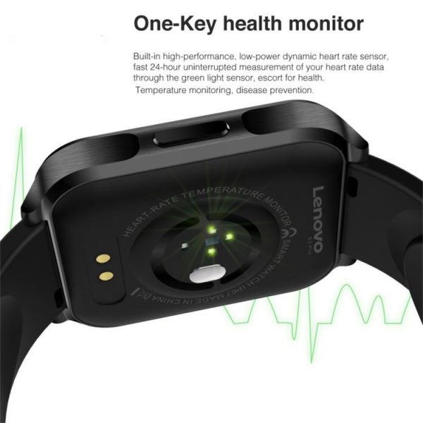 Lenovo S2 Pro 1.69 inch IPS Full Screen Smart Watch, IP67 Waterproof, Support One-key Health Monitor / 23 Sports Modes / Heart Rate Detection / Sleep Monitor (Black) - Image 5