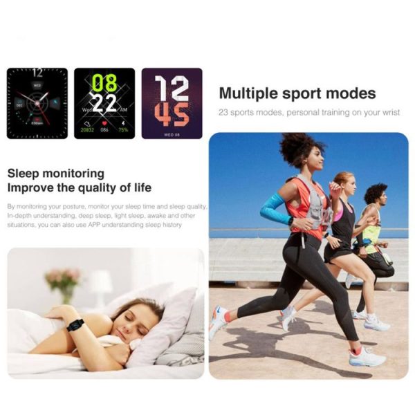 Lenovo S2 Pro 1.69 inch IPS Full Screen Smart Watch, IP67 Waterproof, Support One-key Health Monitor / 23 Sports Modes / Heart Rate Detection / Sleep Monitor (Black) - Image 8