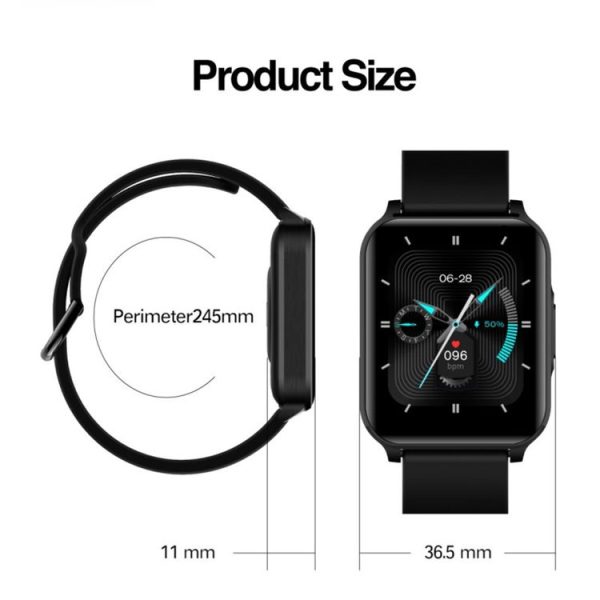 Lenovo S2 Pro 1.69 inch IPS Full Screen Smart Watch, IP67 Waterproof, Support One-key Health Monitor / 23 Sports Modes / Heart Rate Detection / Sleep Monitor (Black) - Image 9