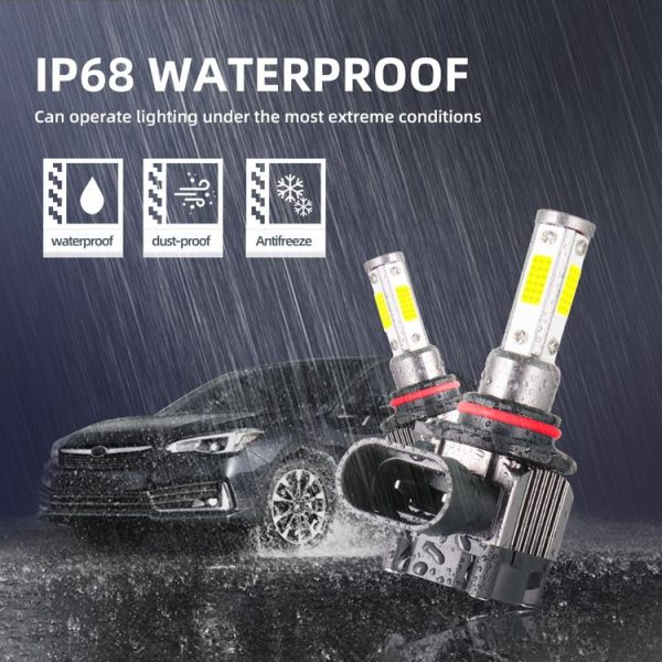 M5 9006 / HB4 2 PCS DC9-36V / 25W / 6000K / 2500LM IP68 Waterproof Car LED Headlight (Cold White Light) - Image 2