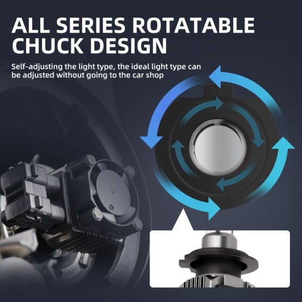 M5 H7 2 PCS DC9-36V / 25W / 6000K / 2500LM IP68 Waterproof Car LED Headlight (Cold White Light) - Image 6