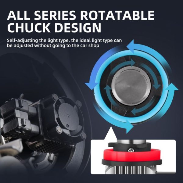 M5 H11 / H8 / H9 2 PCS DC9-36V / 25W / 6000K / 2500LM IP68 Waterproof Car LED Headlight (Cold White Light) - Image 6
