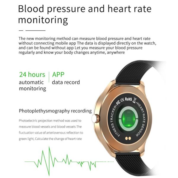 Q9L 1.28 inch IPS Color Screen IP67 Waterproof Smart Watch, Support Blood Pressure Monitoring / Heart Rate Monitoring / Sleep Monitoring (Silver) - Image 7