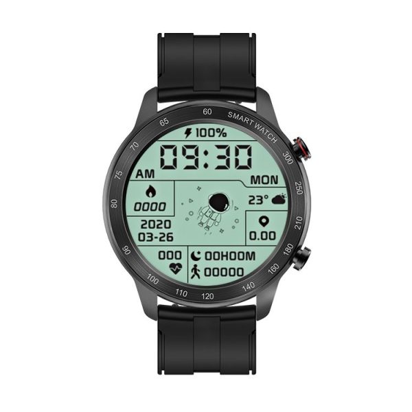 MX5 1.3 inch IPS Screen IP68 Waterproof Smart Watch, Support Bluetooth Call / Heart Rate Monitoring / Sleep Monitoring, Style: Silicone Strap (Black) - Image 2