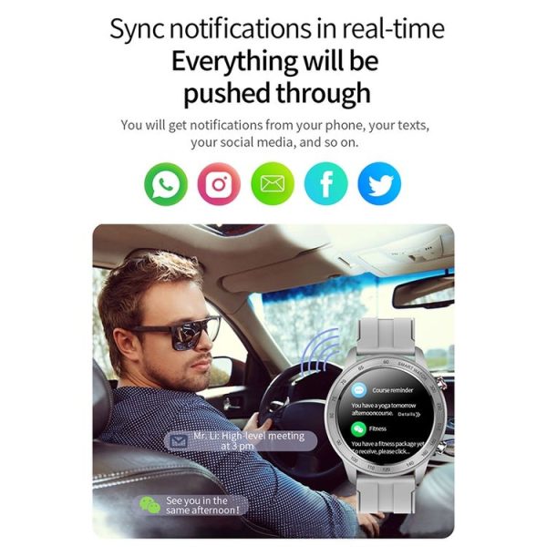 MX5 1.3 inch IPS Screen IP68 Waterproof Smart Watch, Support Bluetooth Call / Heart Rate Monitoring / Sleep Monitoring, Style: Silicone Strap (Black) - Image 9