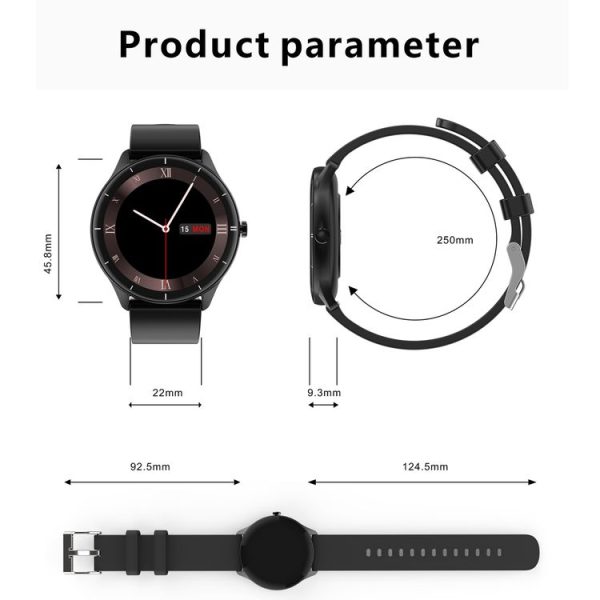 Q21 1.28 inch TFT Screen IP68 Waterproof Smart Watch, Support Body Temperature Detection / Heart Rate Monitoring / Sleep Monitoring (Pink) - Image 3