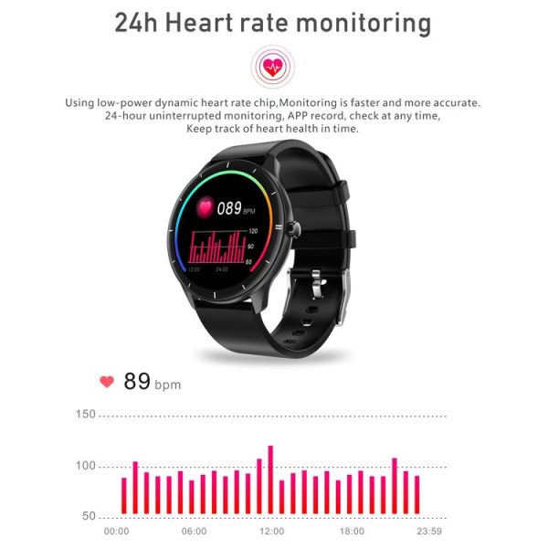 Q21 1.28 inch TFT Screen IP68 Waterproof Smart Watch, Support Body Temperature Detection / Heart Rate Monitoring / Sleep Monitoring (Pink) - Image 7