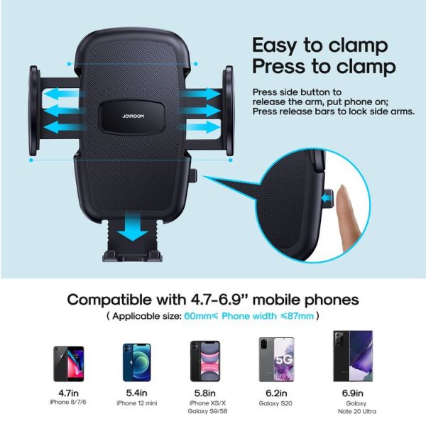 JOYROOM JR-ZS258 360-degree Rotating Stretching Mechanical Dashboard Car Holder for 4.7-6.9 inch Mobile Phones - Image 2