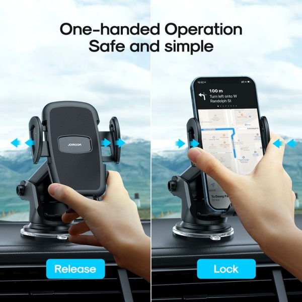 JOYROOM JR-ZS258 360-degree Rotating Stretching Mechanical Dashboard Car Holder for 4.7-6.9 inch Mobile Phones - Image 5