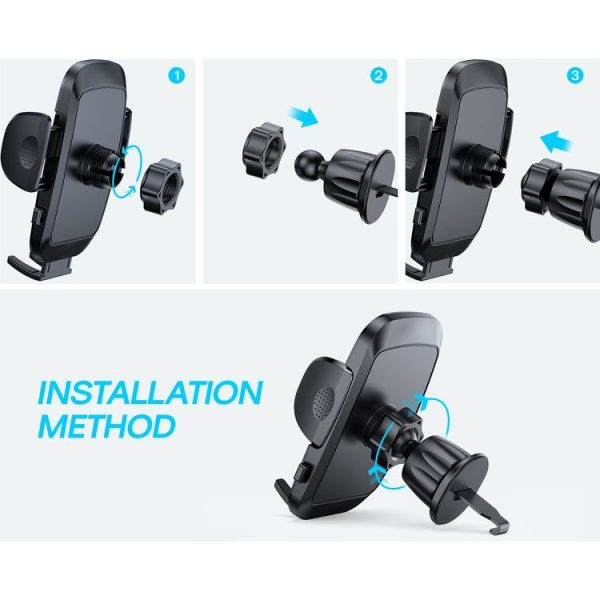 JOYROOM JR-ZS259 360-degree Rotating Stretching Mechanical Car Air Vent Holder for 4.7-6.9 inch Mobile Phones - Image 7