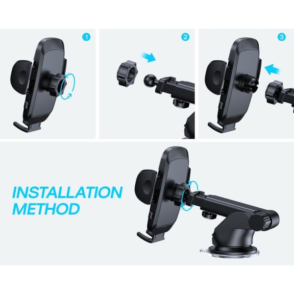 JOYROOM JR-ZS259 360-degree Rotating Stretching Mechanical Dashboard Car Holder for 4.7-6.9 inch Mobile Phones - Image 7