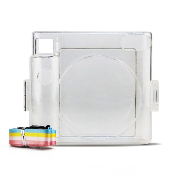 Clear Crystal Camera Bag with Shoulder Strap for Fujifilm Instax Square SQ1 - Image 2