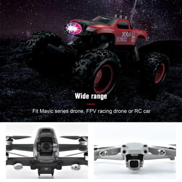 STARTRC 1109388 Rechargeable Colorful Flashing Lights for DJI Air 2S / Mini 2 / Car Model - Image 6