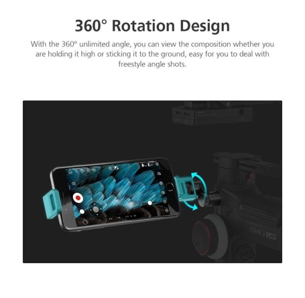 ZHIYUN Handheld Stabilizer Gimbal Crown Gear Phone Clip For Weebill Lab / S - Image 4