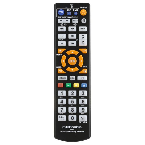 CHUNGHOP L336 Universal Smart Learning Remote Controller for TV / CBL / DVD (Black)