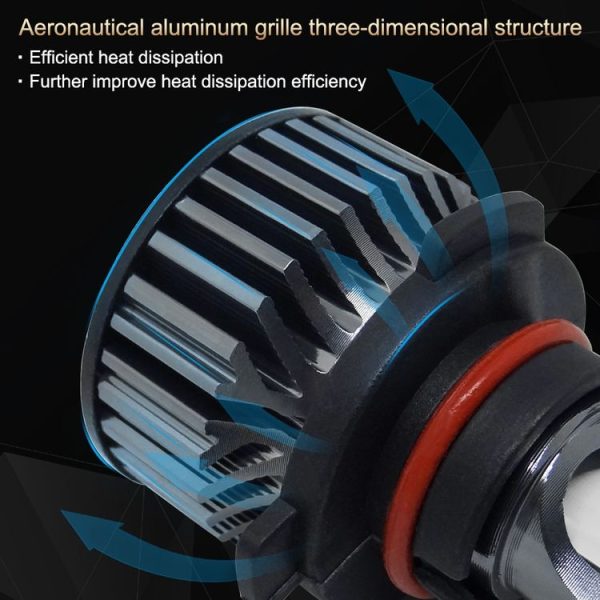 P1 9005 1 Pair 9V-36V / 36W / 6000K / 6000LM White Light IP68 Waterproof Car LED Headlight - Image 6