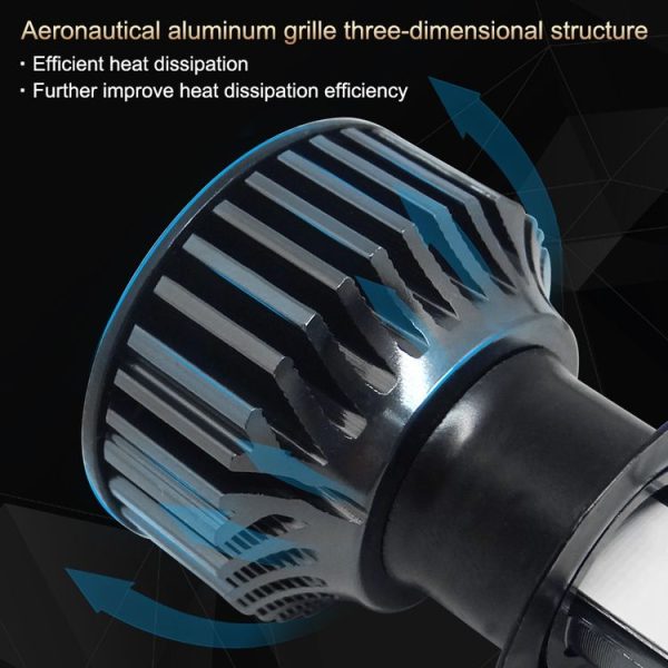 P1 H1 1 Pair 9V-36V / 36W / 6000K / 6000LM White Light IP68 Waterproof Car LED Headlight - Image 6