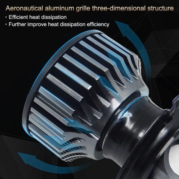 P1 H7 1 Pair 9V-36V / 36W / 6000K / 6000LM White Light IP68 Waterproof Car LED Headlight - Image 6