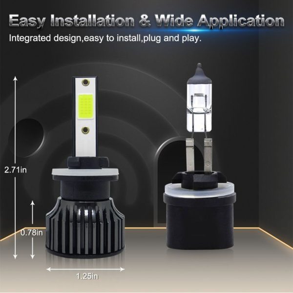 P1 880 1 Pair 9V-36V / 36W / 8000K / 6000LM IP68 Waterproof Car LED Headlight - Image 2
