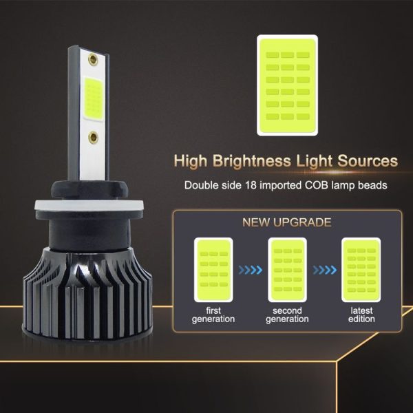 P1 880 1 Pair 9V-36V / 36W / 8000K / 6000LM IP68 Waterproof Car LED Headlight - Image 3