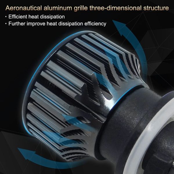 P1 880 1 Pair 9V-36V / 36W / 8000K / 6000LM IP68 Waterproof Car LED Headlight - Image 6