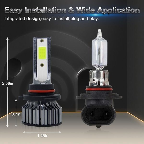 P1 9005 1 Pair 9V-36V / 36W / 8000K / 6000LM IP68 Waterproof Car LED Headlight - Image 2