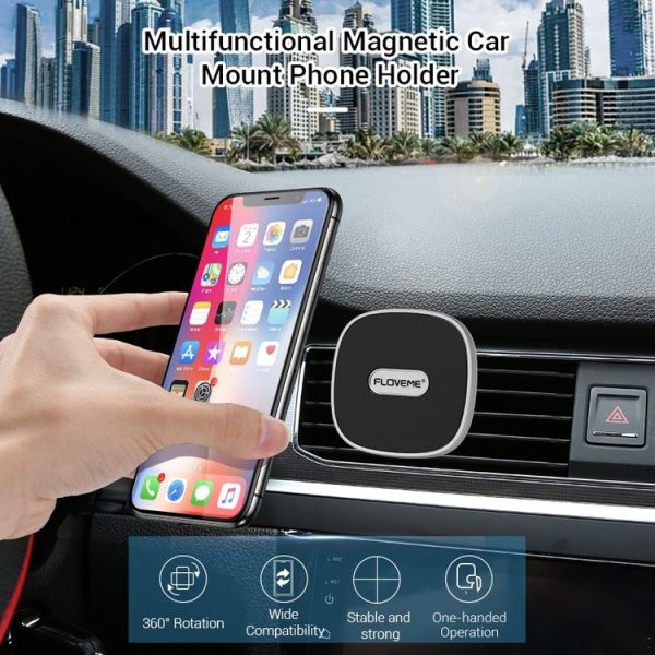 FLOVEME YXF219523 Auto Car Air Outlet Vent Magnetic Mount Phone Holder Stand - Image 6