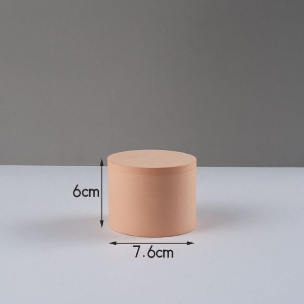 7.6 x 6cm Cylinder Geometric Cube Solid Color Photography Photo Background Table Shooting Foam Props (Flesh Color) - Image 2
