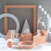 7.6 x 6cm Cylinder Geometric Cube Solid Color Photography Photo Background Table Shooting Foam Props (Flesh Color) - Image 3