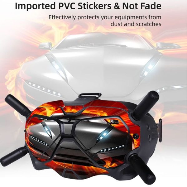 Sunnylife 4 in 1 PVC Anti-Scratch Decal Skin Wrap Stickers Kits for DJI FPV Drone & Goggles V2 & Remote Control & Rocker (Desert Camouflage) - Image 7