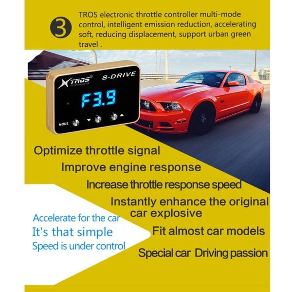 Jeep Wrangler JK 2007-2017 TROS 8-Drive Potent Booster Electronic Throttle Controller Speed Booster - Image 11
