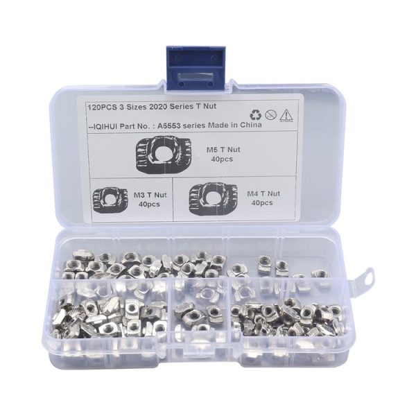 A5553 120 PCS European Standard T-shape Slide Nut - Image 2