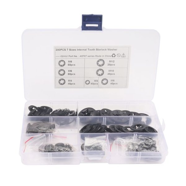 A5707 280 PCS Torx Bearing Clamp Retaining Ring Manganese Steel Quick Speed Locking Washer - Image 2