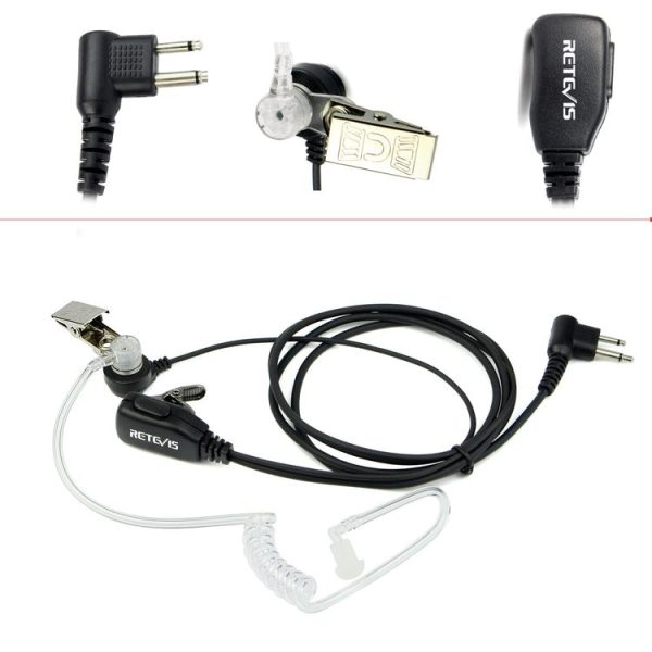 RETEVIS C9025 M 2 Pin PTT Air guide Noise Reduction Covert Acoustic Tube Earphone Microphone - Image 3
